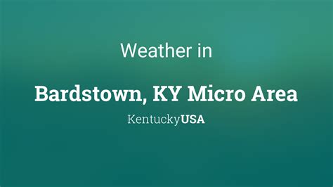 bardstown ky weather